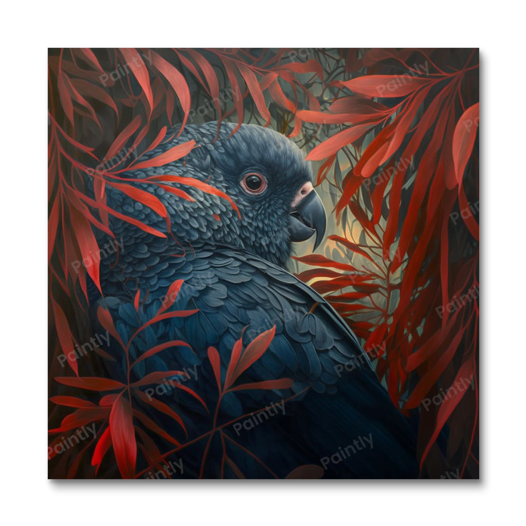 Matte kaketoe VI (diamond painting)