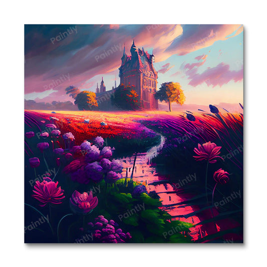 Bloemenveld I (diamond painting)