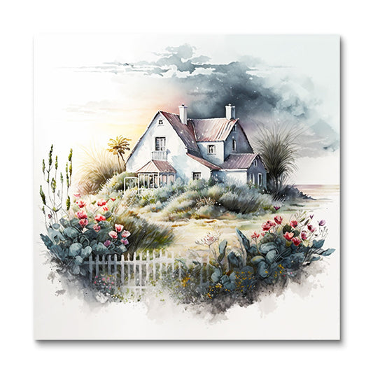 Strandcabine II (diamond painting)