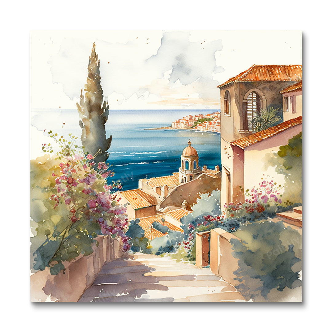 Italiaanse kustplaats II (diamond painting)