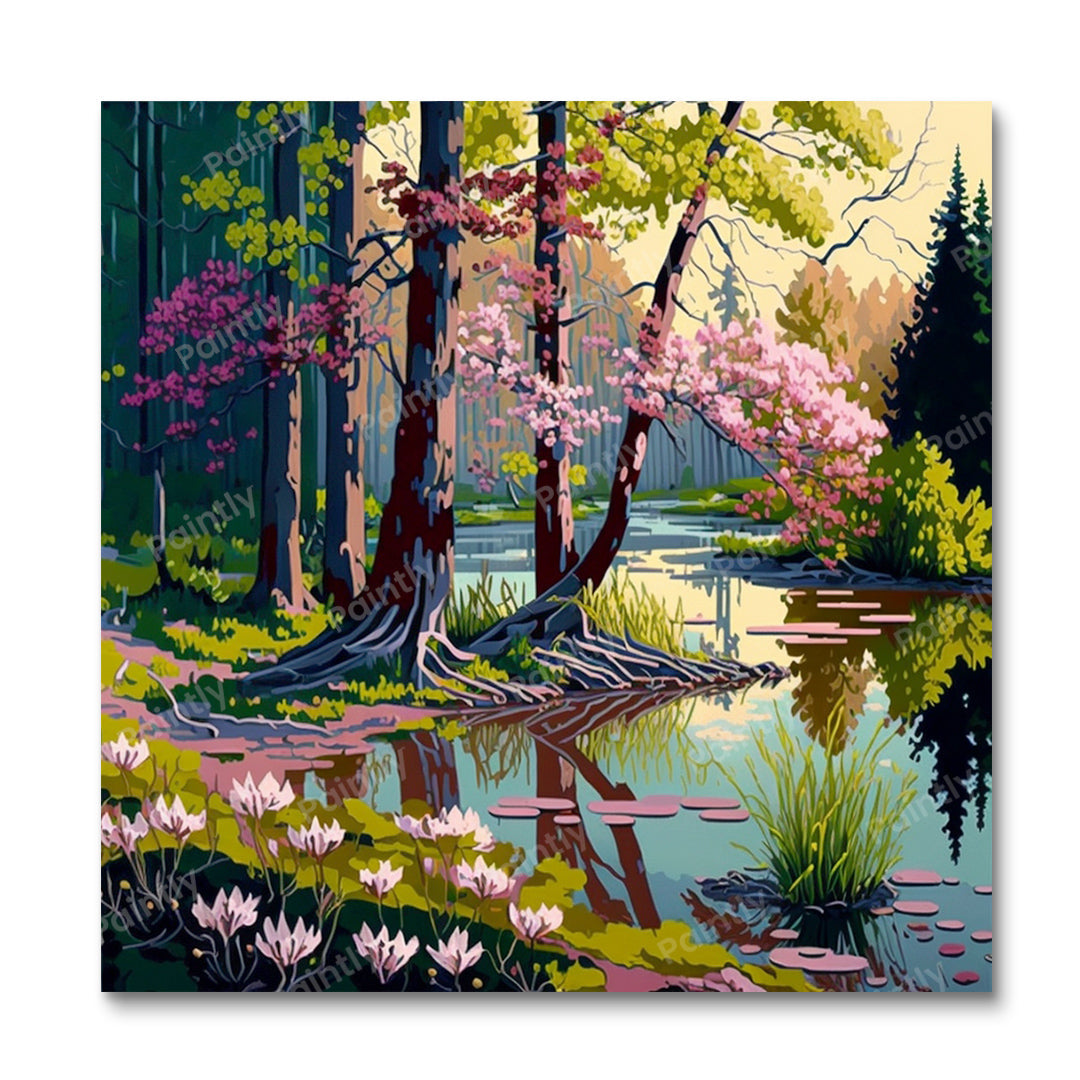 Idyll van Ivy (diamond painting)