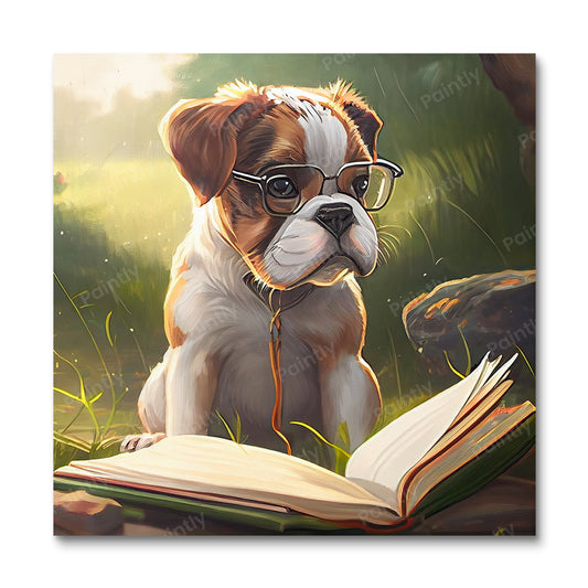 Smart Doggos III van Wyatt Reed (Diamond Painting)
