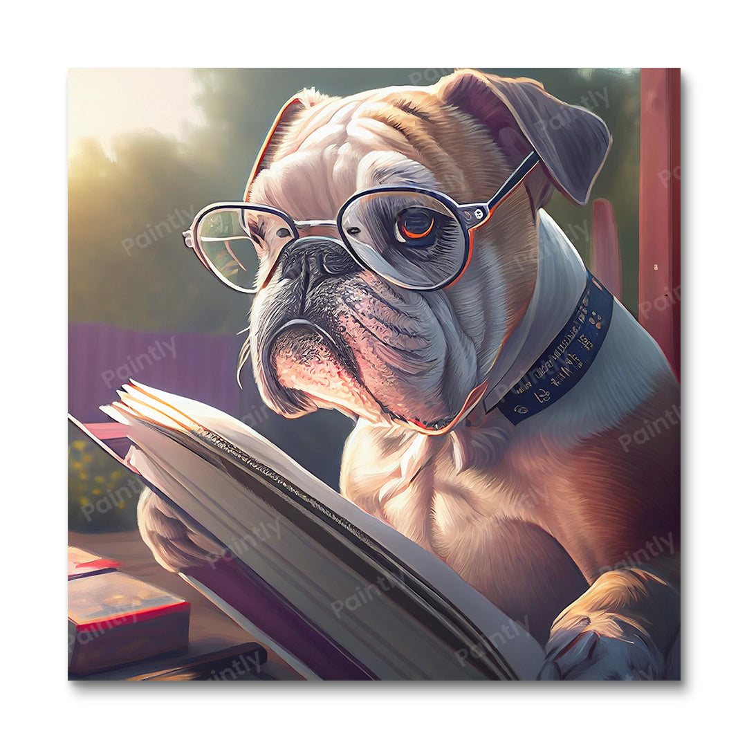 Smart Doggos V van Wyatt Reed (diamond painting)