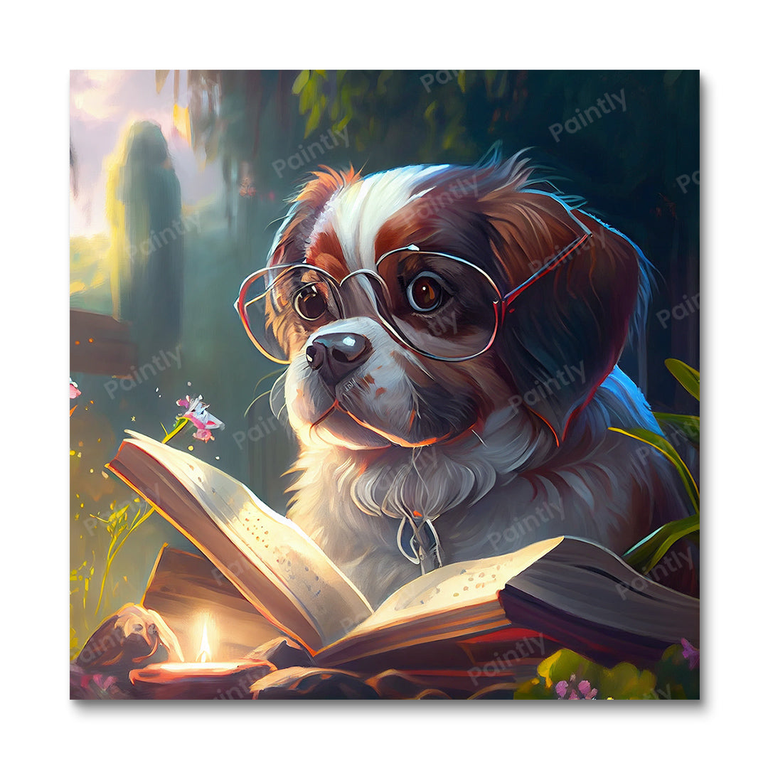 Smart Doggos VII door Wyatt Reed (Diamond Painting)