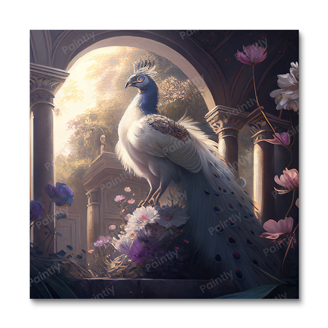 Majestueuze pauw I (diamond painting)