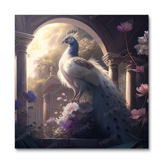 Majestueuze pauw I (diamond painting)