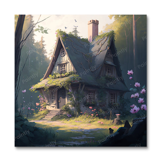 De Pioenroos Cabin (Diamond Painting)