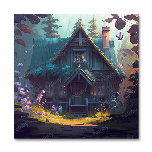 De Bluebird Bungalow (Diamond Painting)