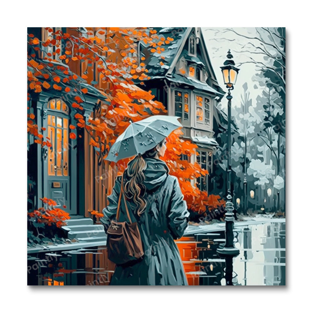 Een regenachtige dag (diamond painting)
