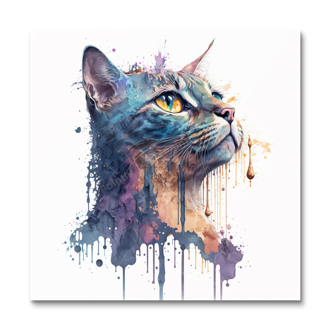 Paint Splash Cat I van Avery (diamond painting)