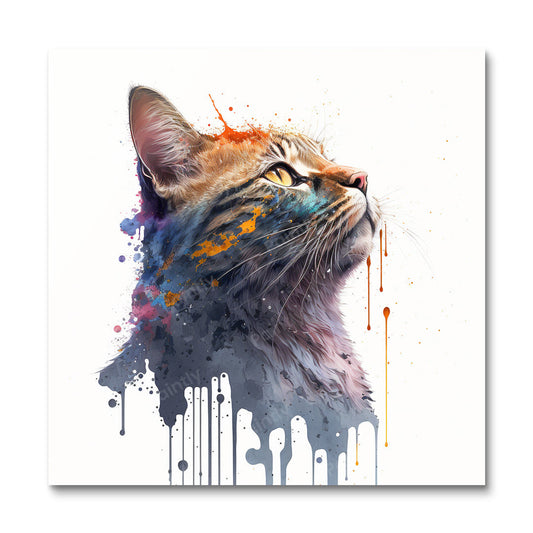 Paint Splash Cat II van Avery (diamond painting)