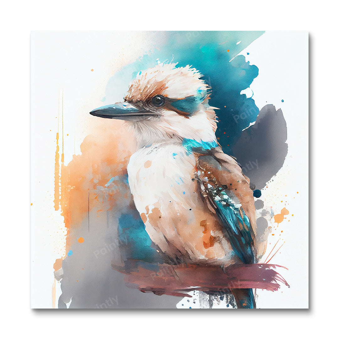 Paint Splash Kookaburra van Avery (diamond painting)