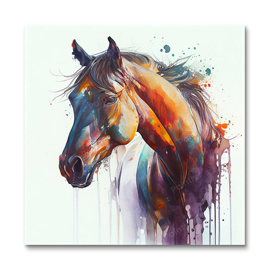 Paint Splash Horse I van Avery (diamond painting)