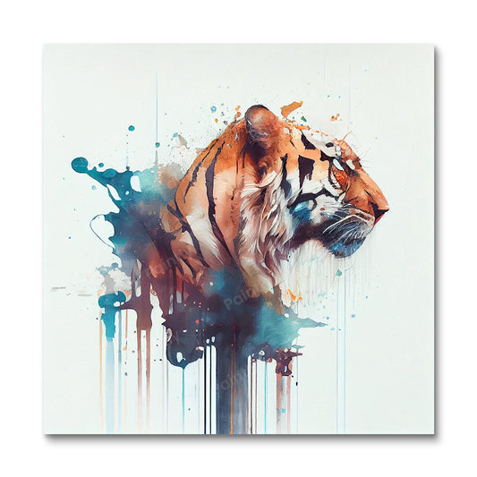 Verf Splash Tiger III van Avery (diamond painting)