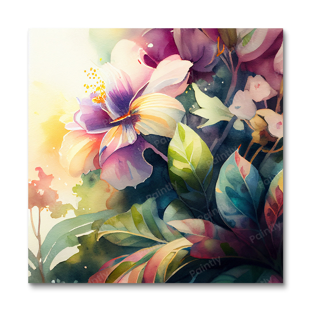 Levendige bloemen III (diamond painting)