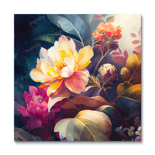 Levendige bloemen VI (diamond painting)