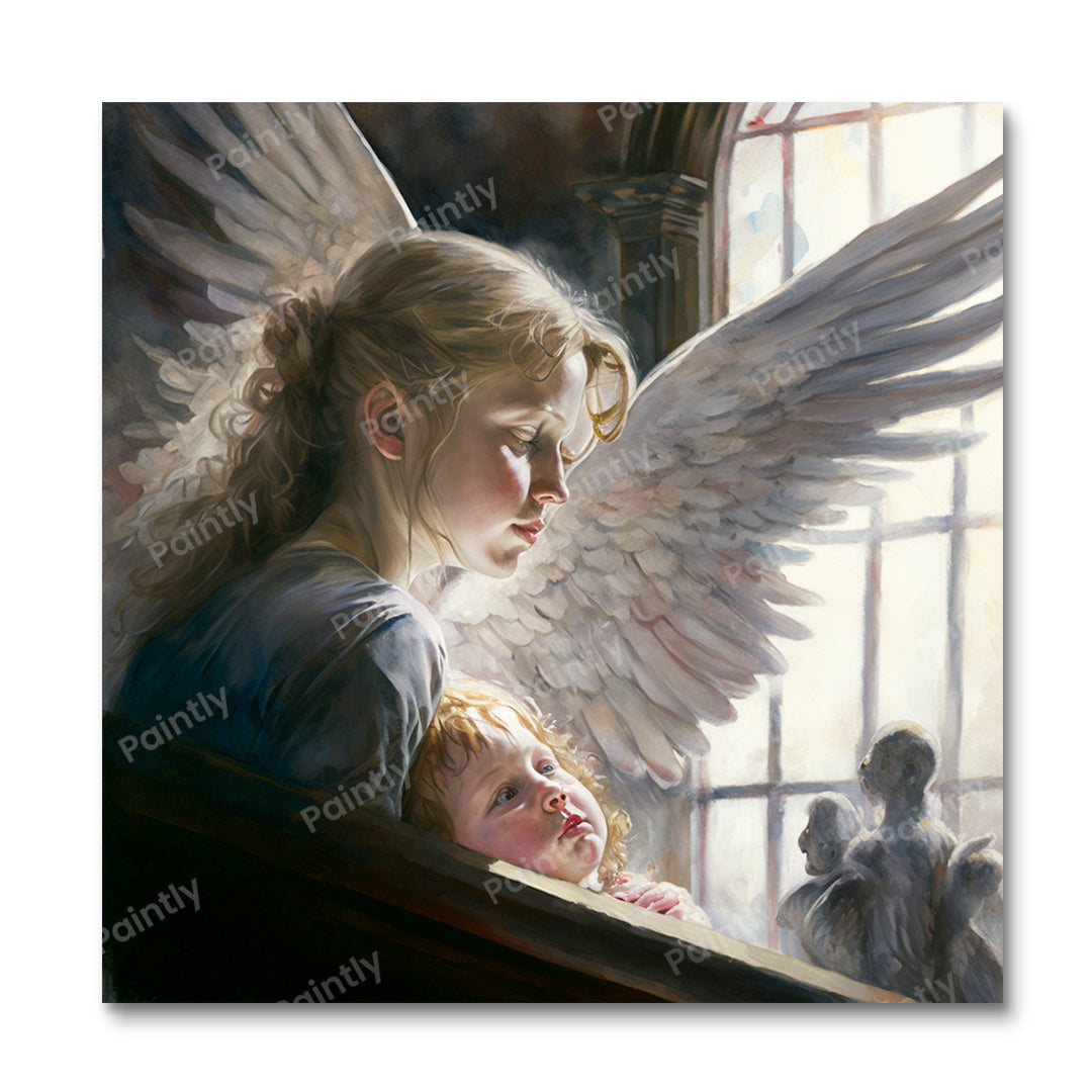 Bescherming van engelen (diamond painting)
