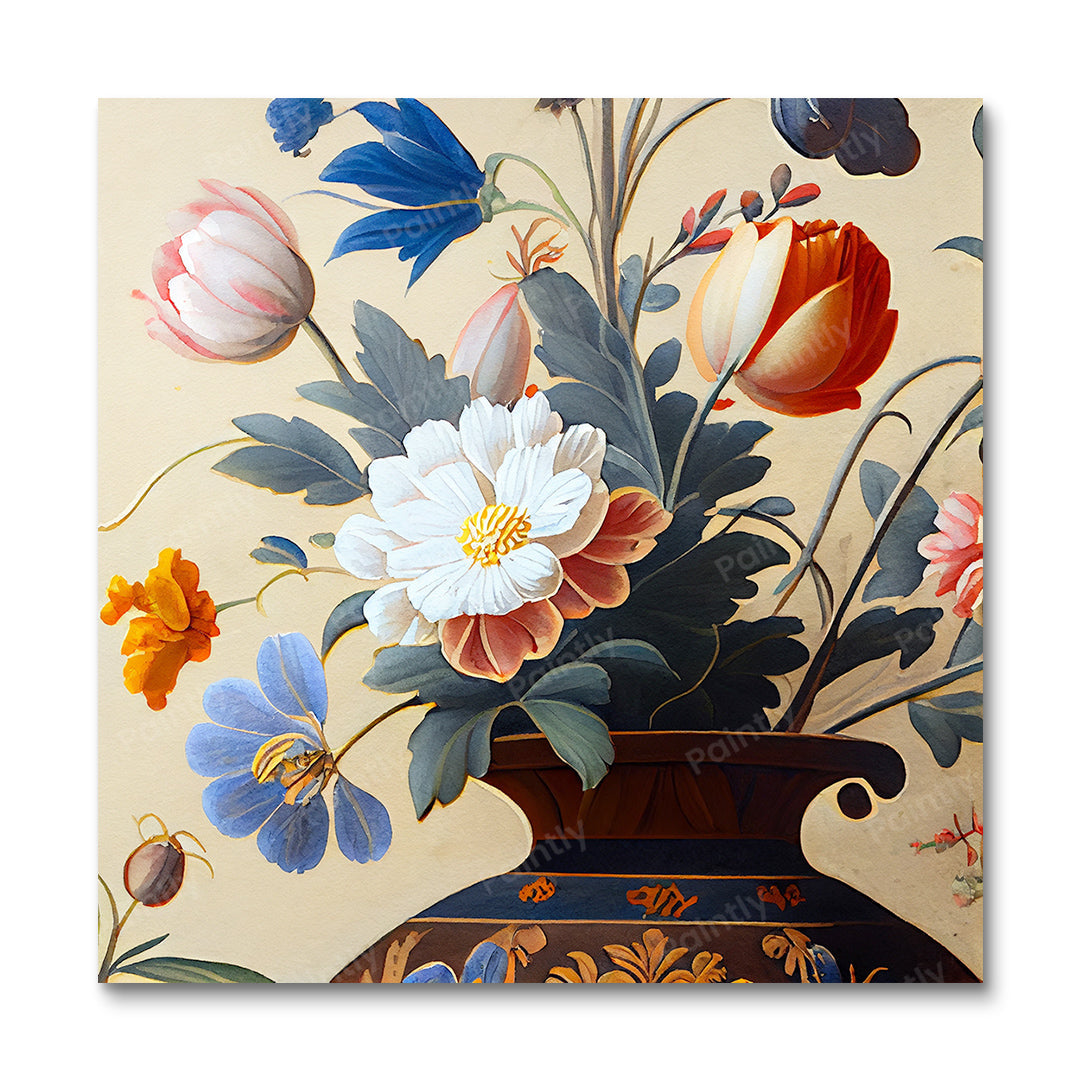 Meerdere bloemen XXIV (diamond painting)