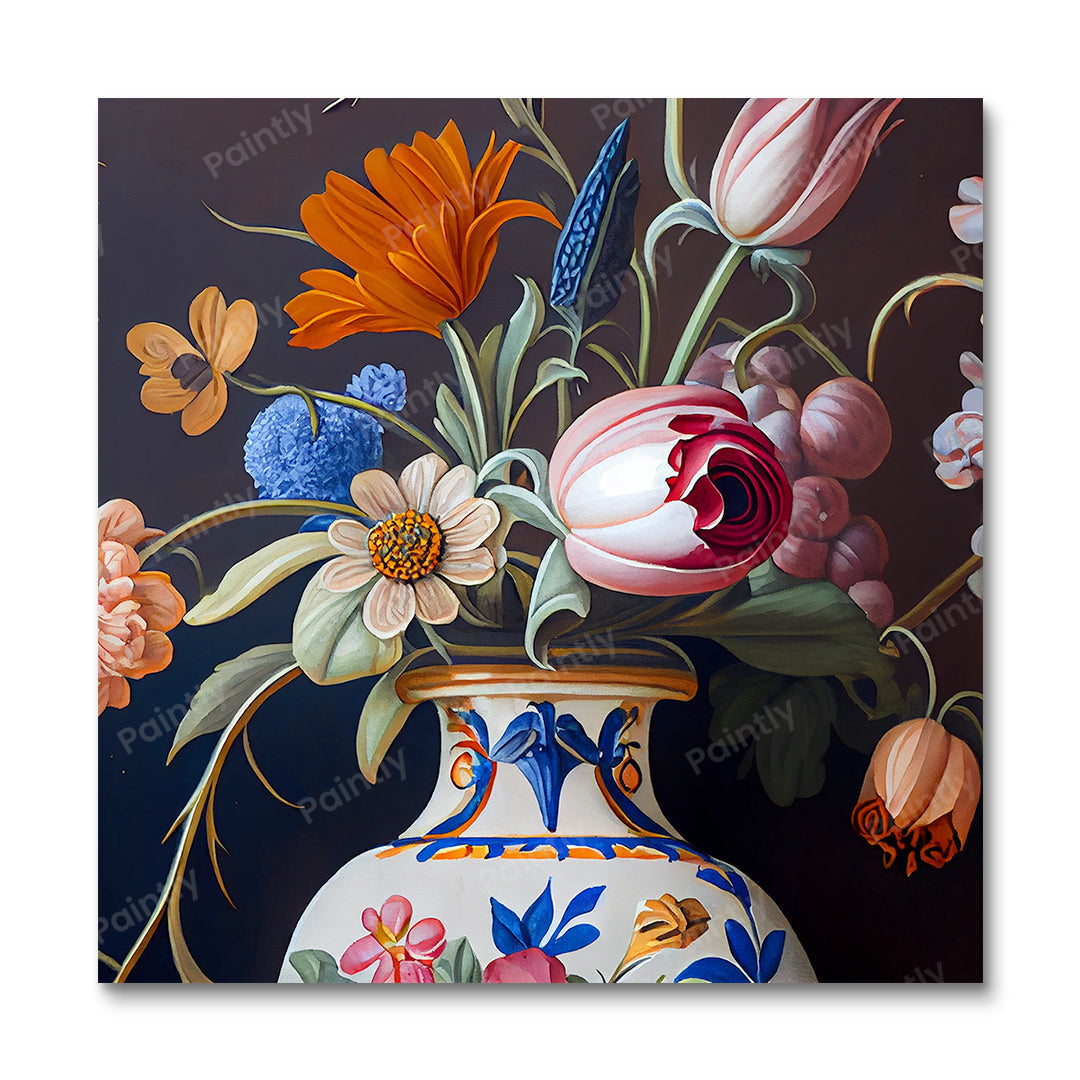 Meerdere bloemen XIX (diamond painting)