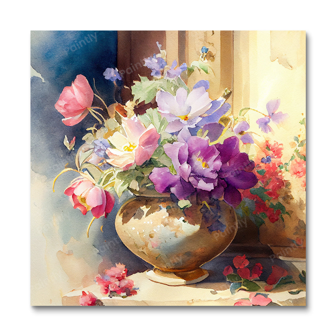 Meerdere bloemen XIV (diamond painting)