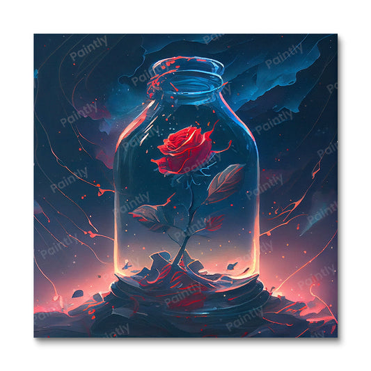 Geïsoleerde roos x (diamond painting)