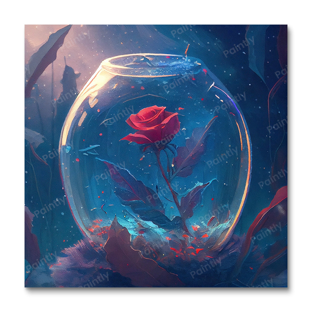 Geïsoleerde Roos III (Diamond Painting)