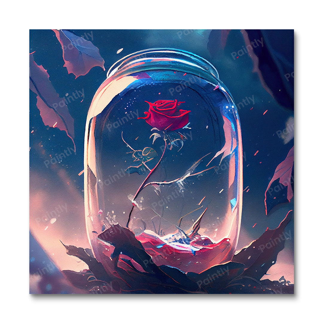 Geïsoleerde Roos XI (Diamond Painting)