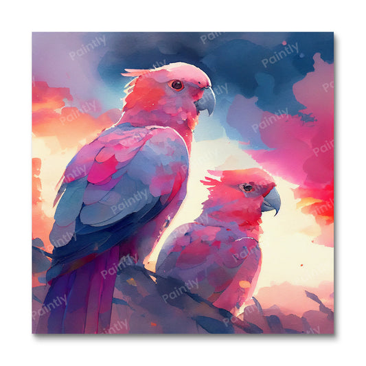 Aquarel Galah Kaketoes (Diamond Painting)