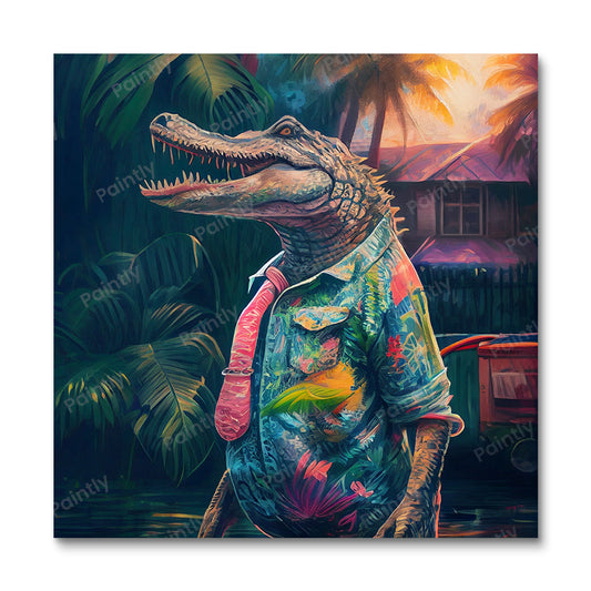 Lonely Party Croc V van Varys Inc (Diamond Painting)