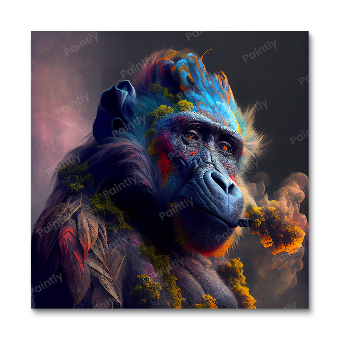 Dope Baboon III van Varys Inc (Diamond Painting)
