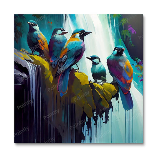 Vogels bij de val II (Diamond Painting)