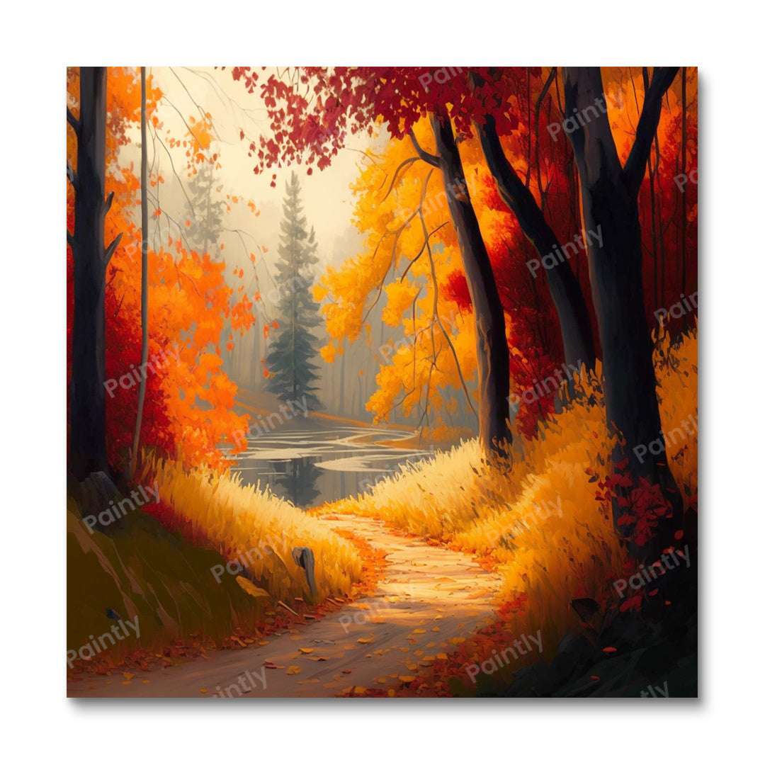 Prachtige herfst (diamond painting)