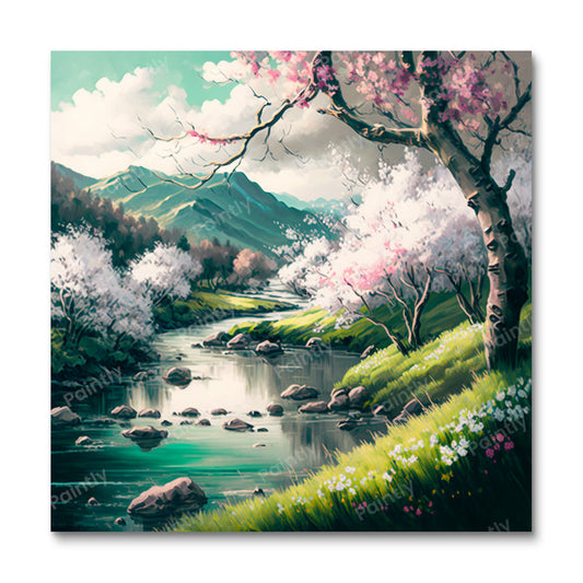 De aria van het buitenleven (diamond painting)