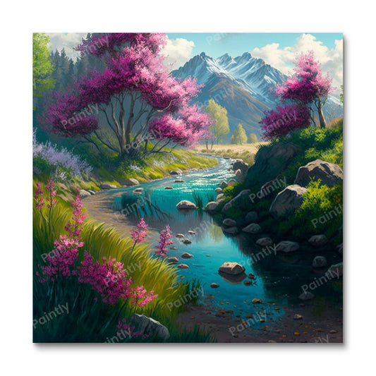 Fuga van de natuur (diamond painting)