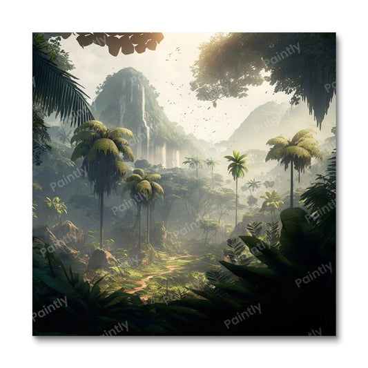 Uitgestrekte Jungle III (Diamond Painting)