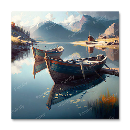 Braies, Meer, Italië V (Diamond Painting)