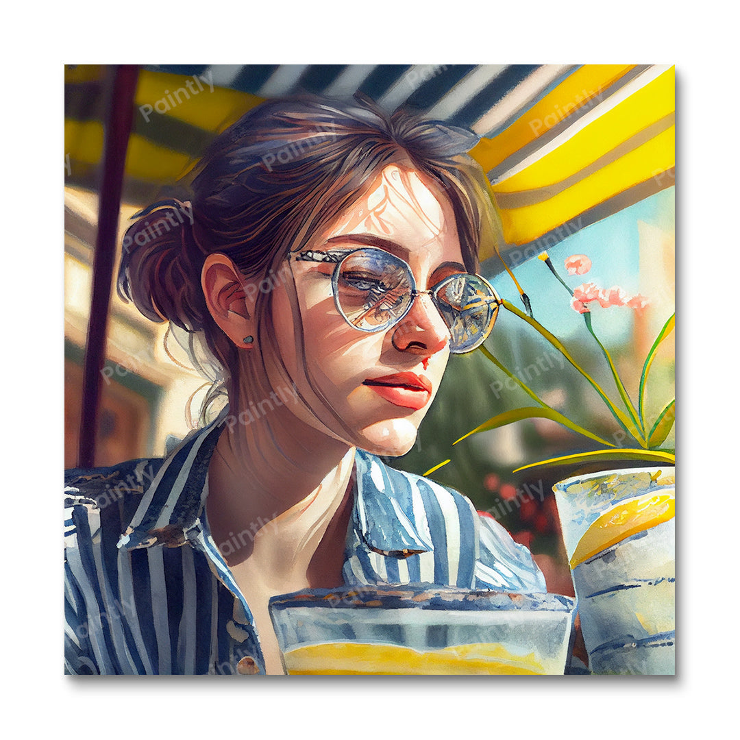 Lucy in de zon (diamond painting)