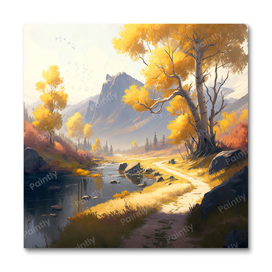 Het herfstgebladerte (Diamond Painting)