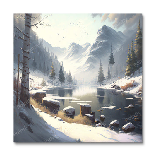 De bevroren weiden (diamond painting)
