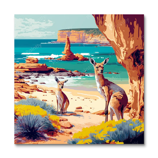 Kangaroo Island Australië I (diamond painting)