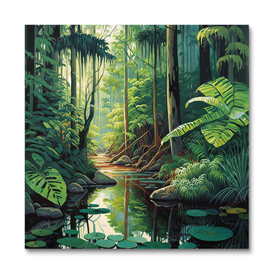 Het Daintree Regenwoud Australië I (Diamond Painting)