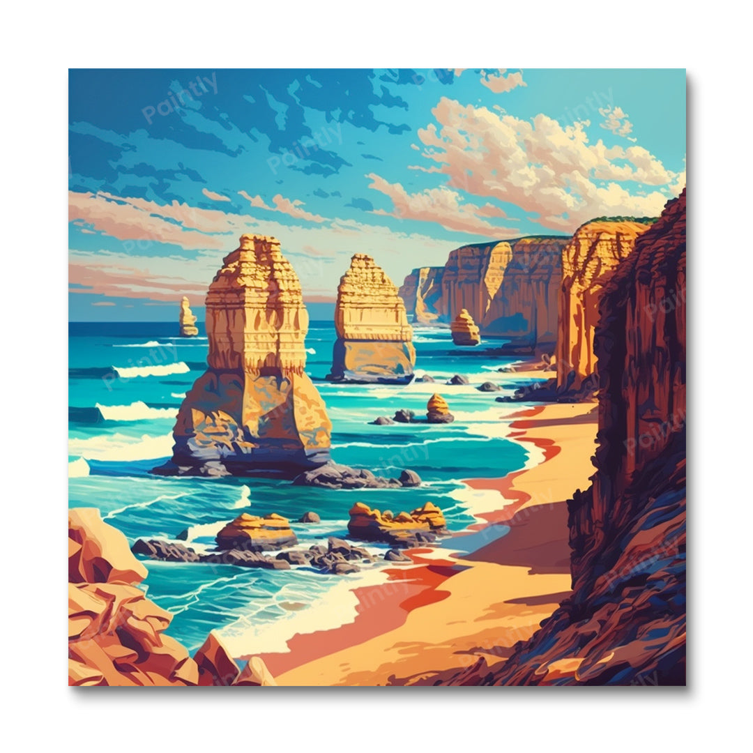 De Twaalf Apostelen Australië II (Diamond Painting)