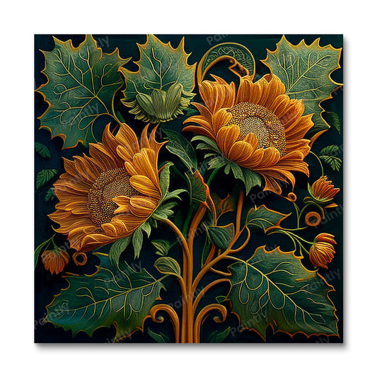 Zonnebloemen V (diamond painting)
