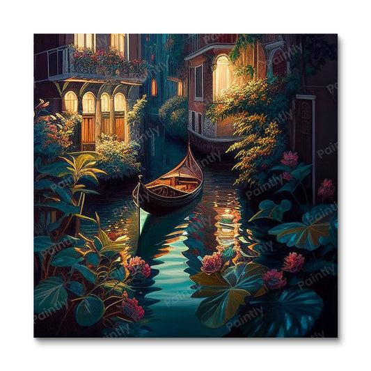 Canal IX van Venetië (diamond painting)