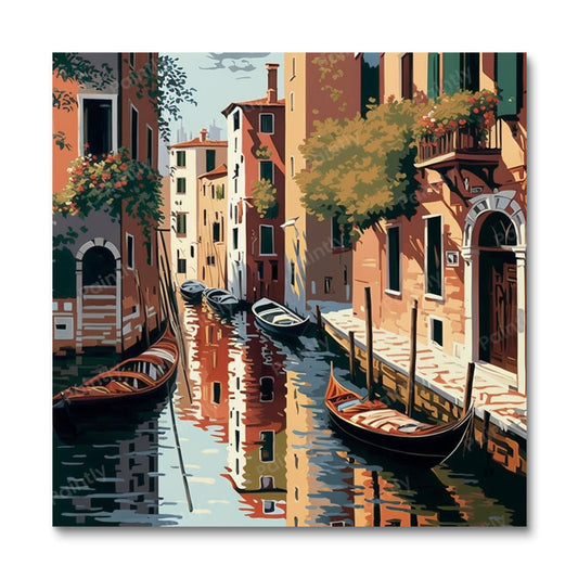 Canal I van Venetië (diamond painting)