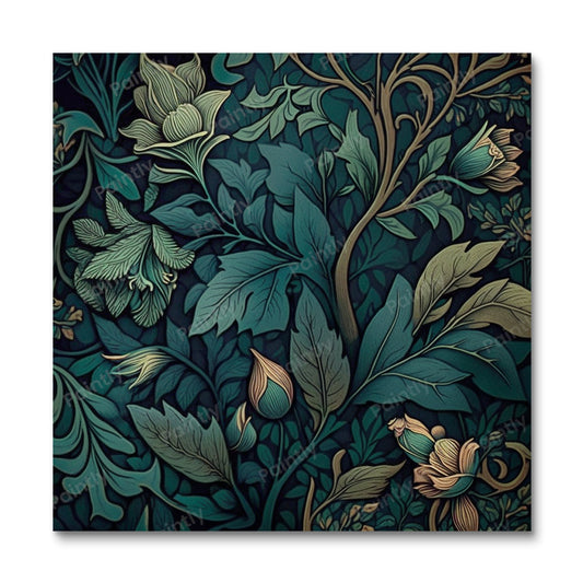 Vertakkende vlecht (diamond painting)