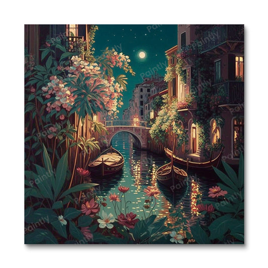 Canal VIII van Venetië (diamond painting)