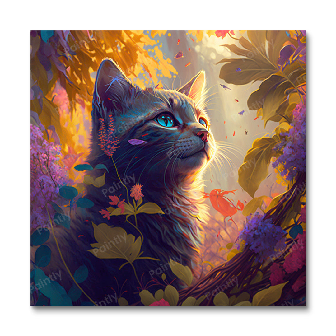 Majestueuze kat III (diamond painting)