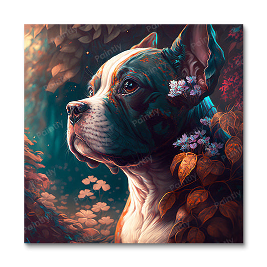 Majestueuze hond I (diamond painting)