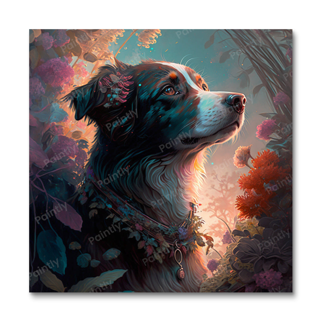 Majestueuze hond III (diamond painting)